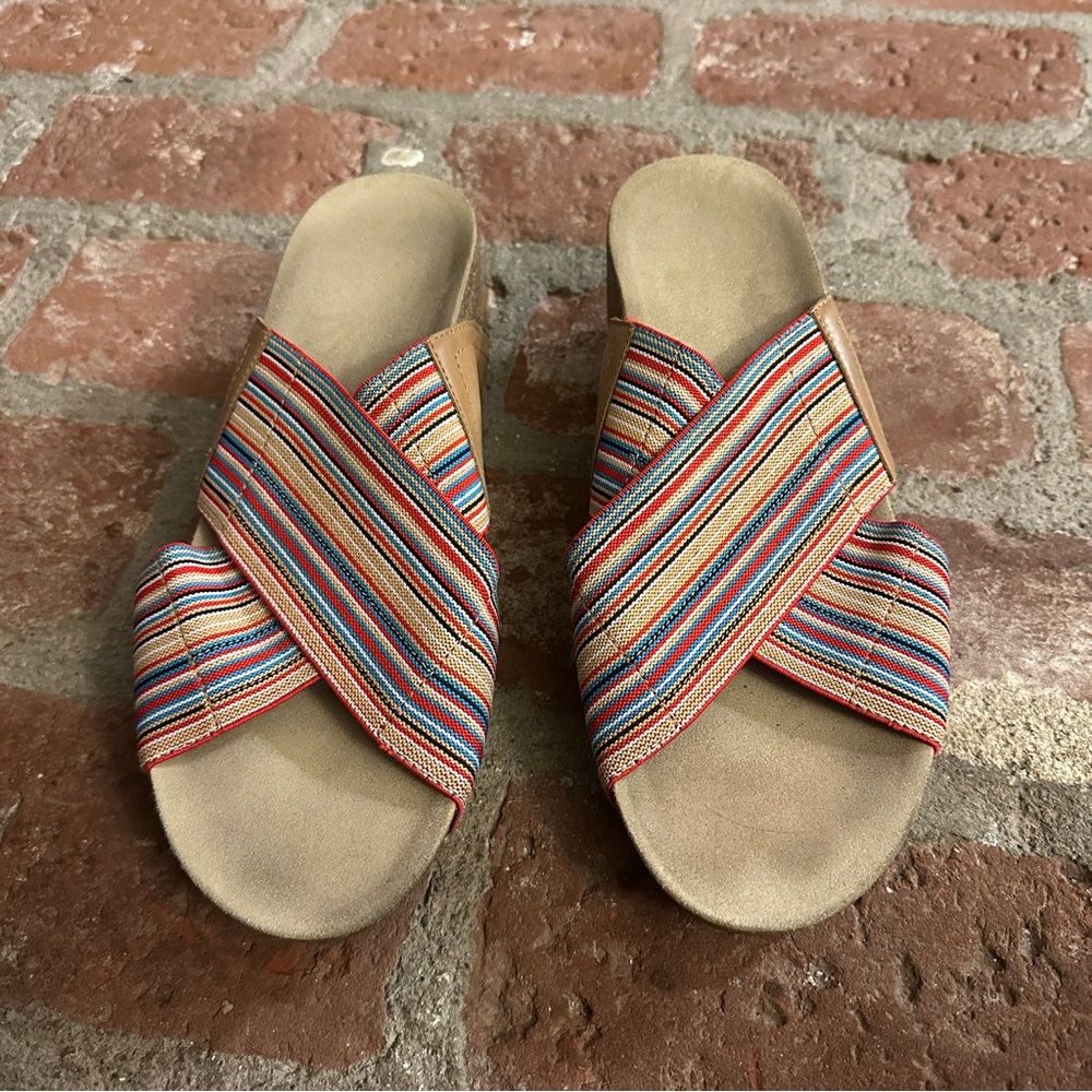 Abeo Multicolor Striped Women's Sandals